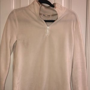 White Fleece Pullover